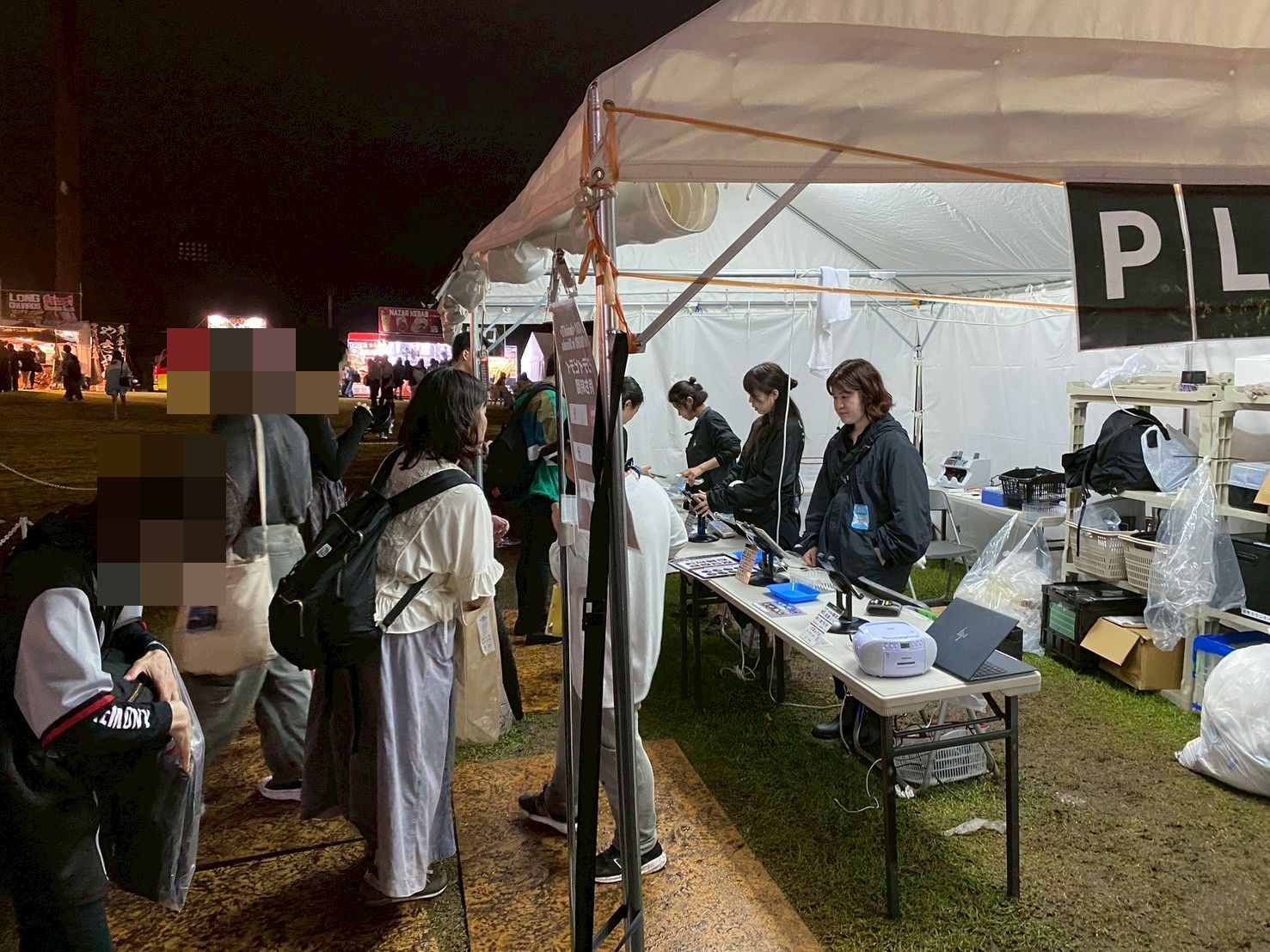 スタジオコンサート野外ブース運営