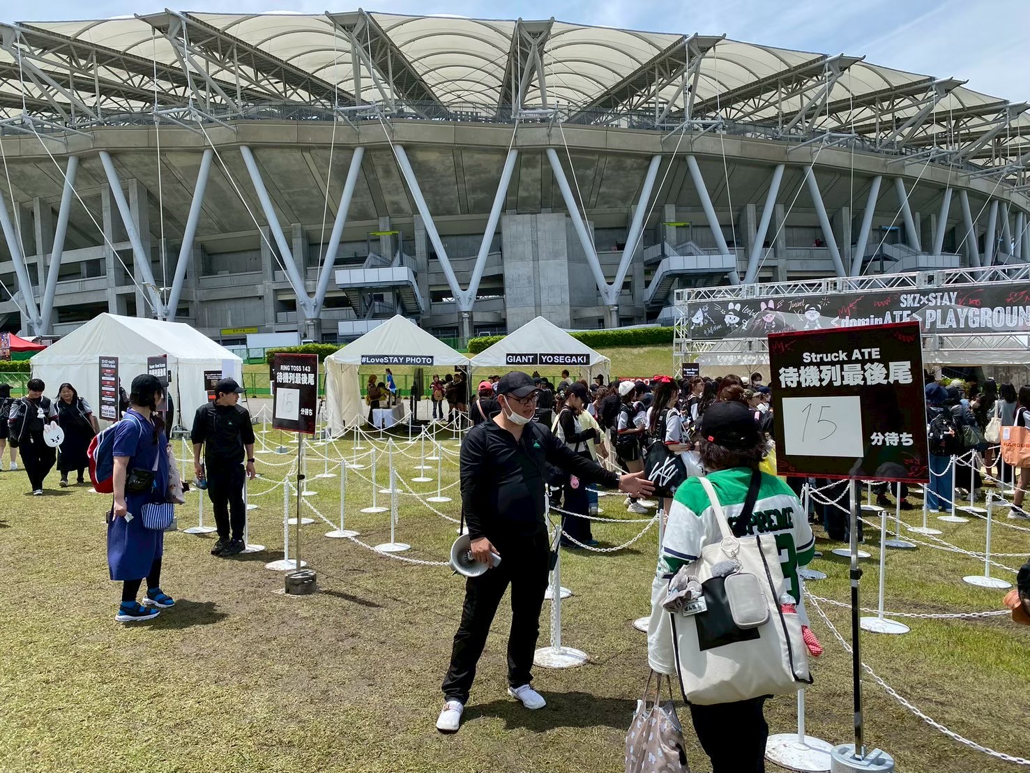スタジアムコンサート野外ブース運営